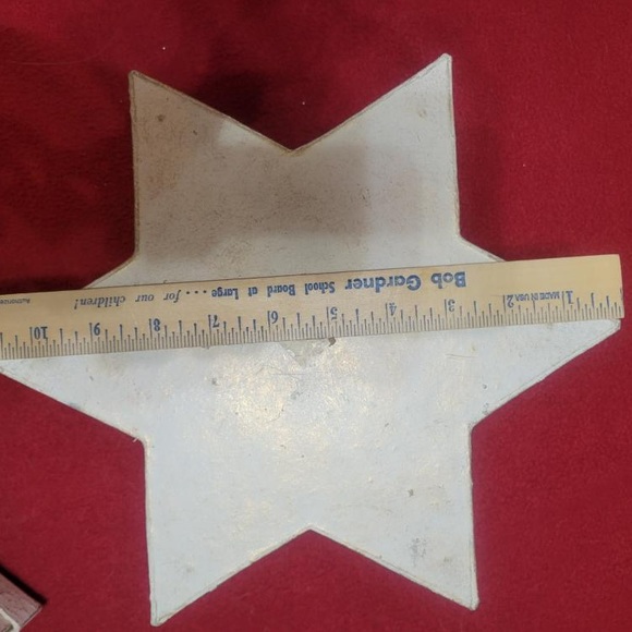 Two Vintage Snowflake or Star shaped boxes with decorative lids - gift box - Picture 4 of 6